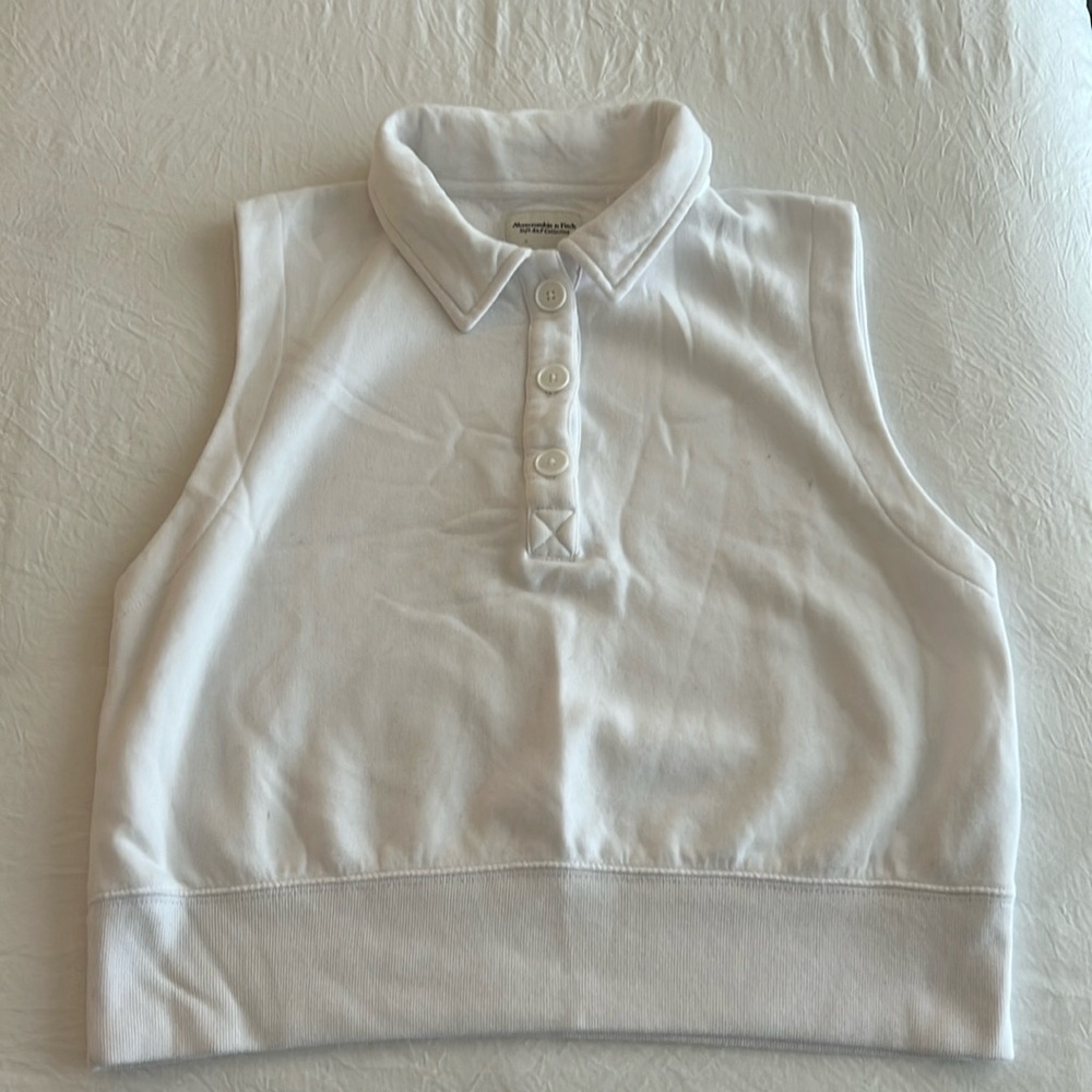 Abercrombie Sleeveless Polo Sweatshirt